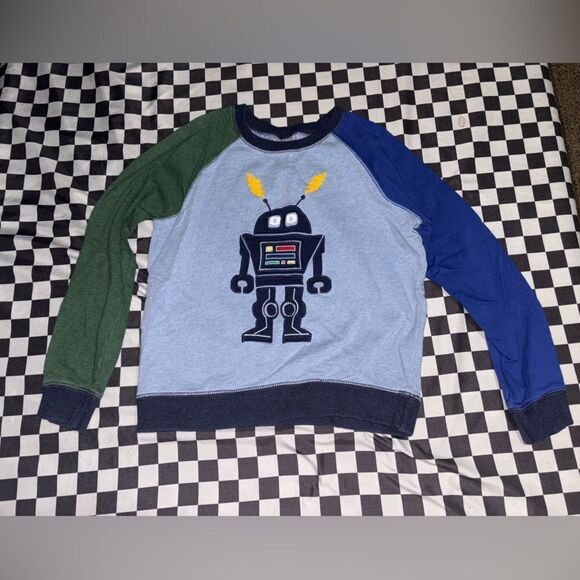Hanna andersson robot size 6-7y sweatshirt - Picture 1 of 3